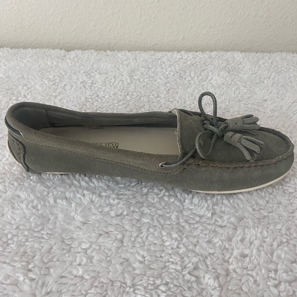 Napapijri Women’s Suede Boat Dock Style Sage Green Loafers Size 39/Size 8 US - Picture 8 of 15